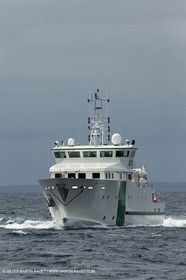 Première sortie Al Azizi - Chantier H2X - Navires de recherche océanographique - La Ciotat (FRA,13) - 26 05 2014