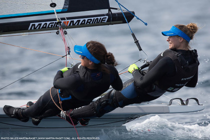 Marseille, (FRA,13), 2016 Rio Olympic Games, Sailing, 49er FX, Steyaert Sarah   Compan Aude (FRA)