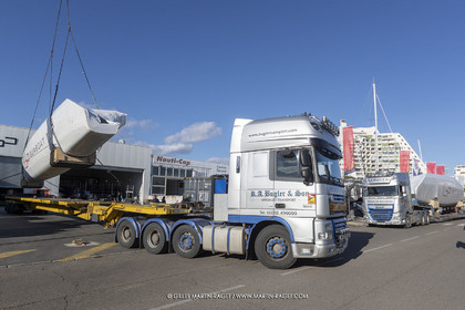 15 02 2022, La Grande Motte (FRA), Gunboat 80  1 hulls delivery
