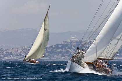 Sailing, Classic yachts, Voiles Vieux Port 2009, Marseille (FRA)