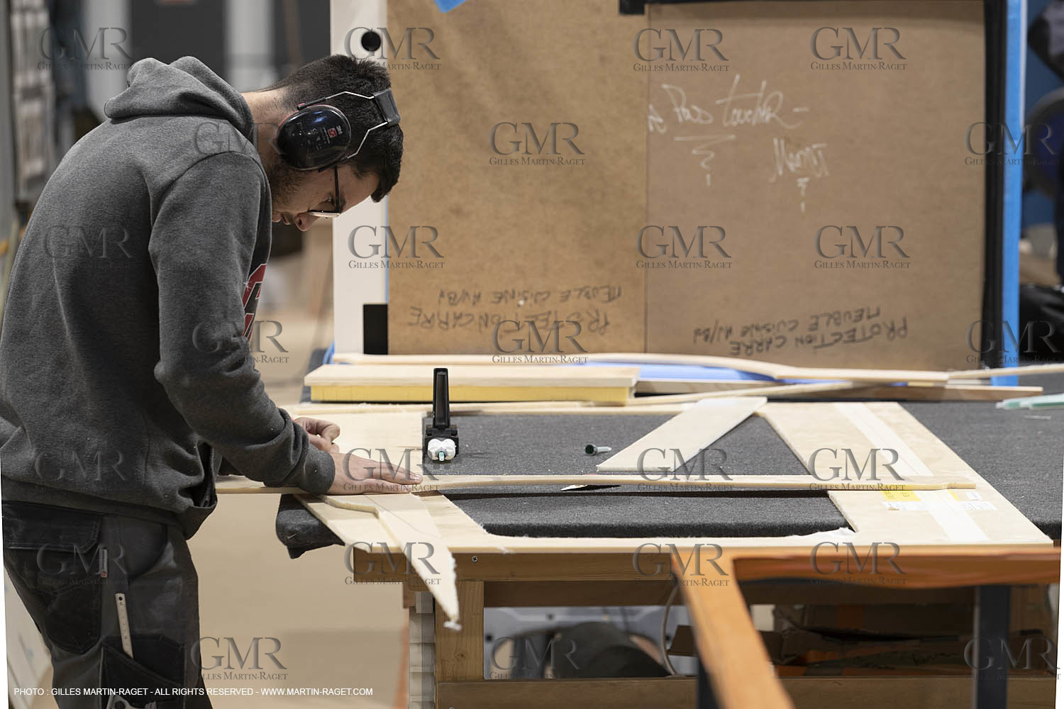 29 10 2018, La Grande Motte (FRA,30), Chantier Gunboat, construction du Gunboat 68