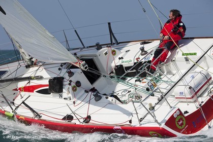 13 03 2010 -  La Grande Motte   Port Camargue (FRA) - Groupe Bel - Kito de Pavant   Sebastien Audigane training for Transat AG2R