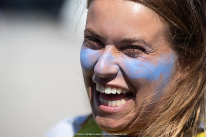 14 07 2023, Marseille (FRA), Paris 2024 Olympic Games Sailing Test Event, Day 6, Kite Medal races, winner Lauriane Nolot