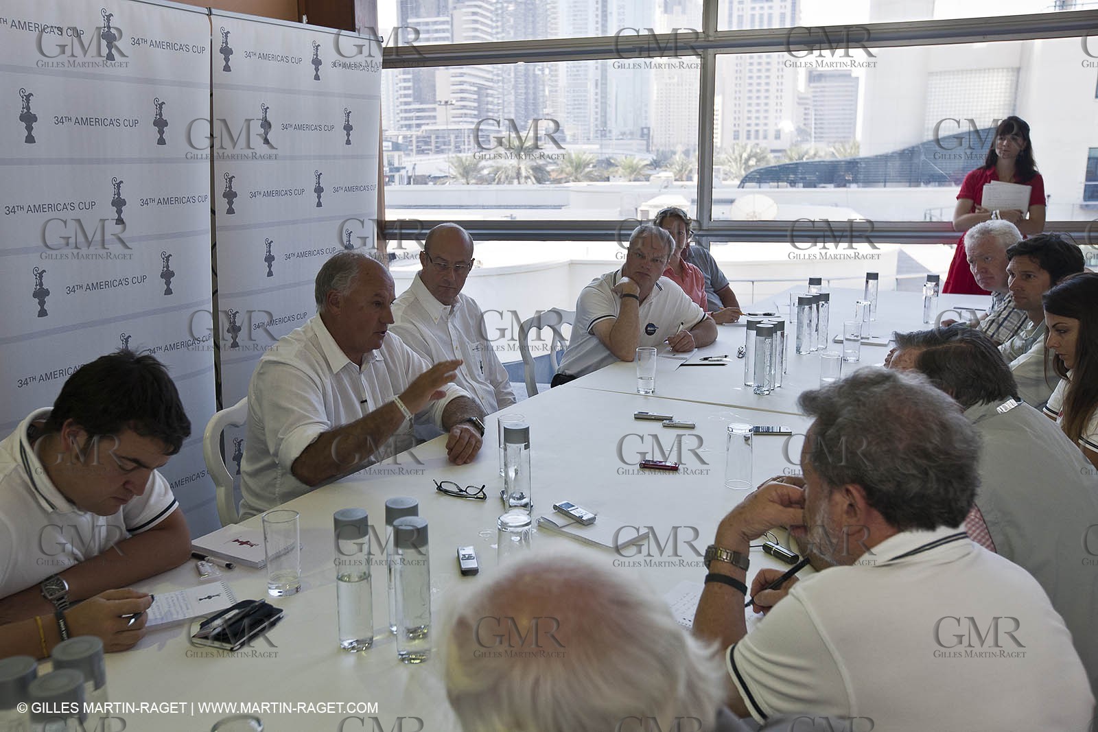 25 11 2010 - Dubai (UAE) - 34th America's Cup - Media Round Table with Ian Murray and Richard Worth