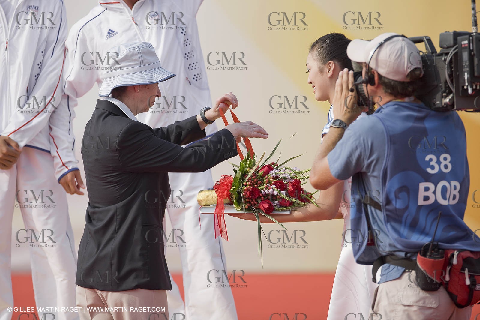18 08 2008 - Qingdao (CHN) - 2008 Olympic games - Day 10 - Medal race 470 men, Charbnonnier Bausset bronze medal