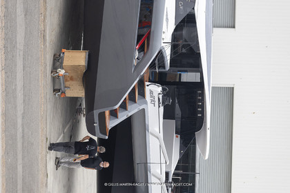 21 07 2020, La Grande Motte (FRA), Gunboat, Gunboat 68 SeaTilt out of the shed