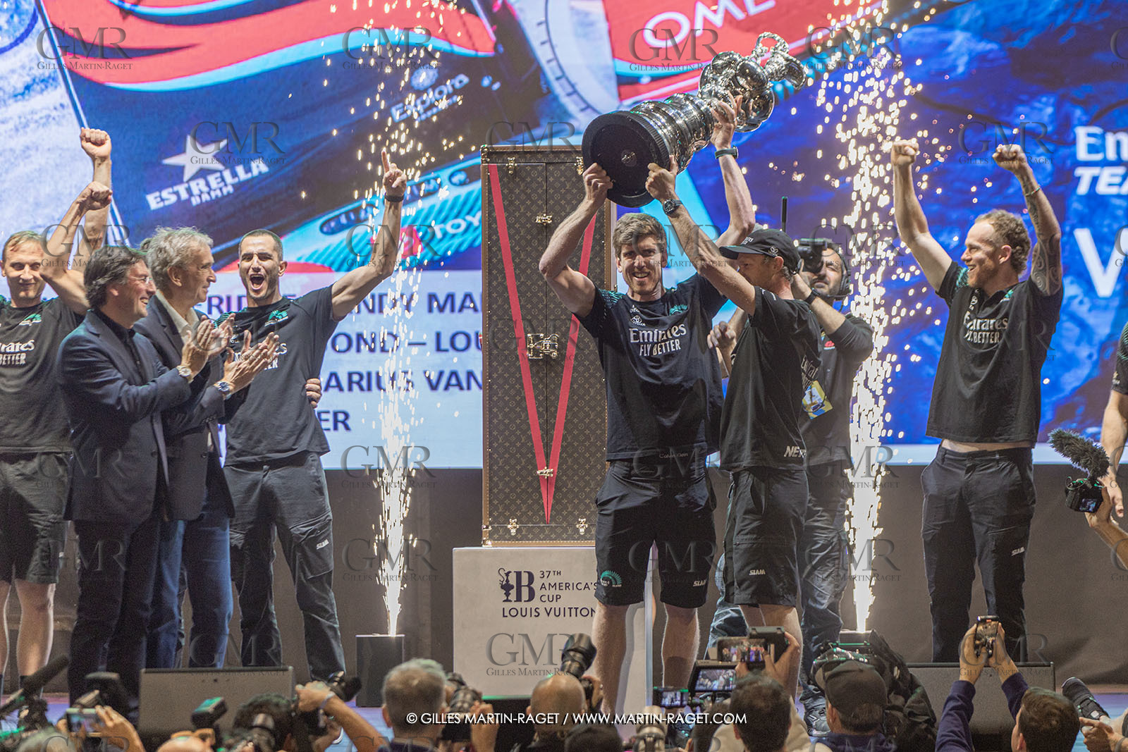 19 10 2024, Barcelona (ESP), Louis Vuitton 37th America's Cup, Final Match, Race Day 6 , Prizegiving