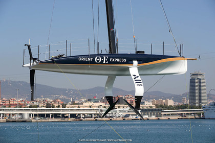 22 08 2023, Barcelona (ESP), 37th America's Cup, Orient Express Racing Team, AC 40 first training