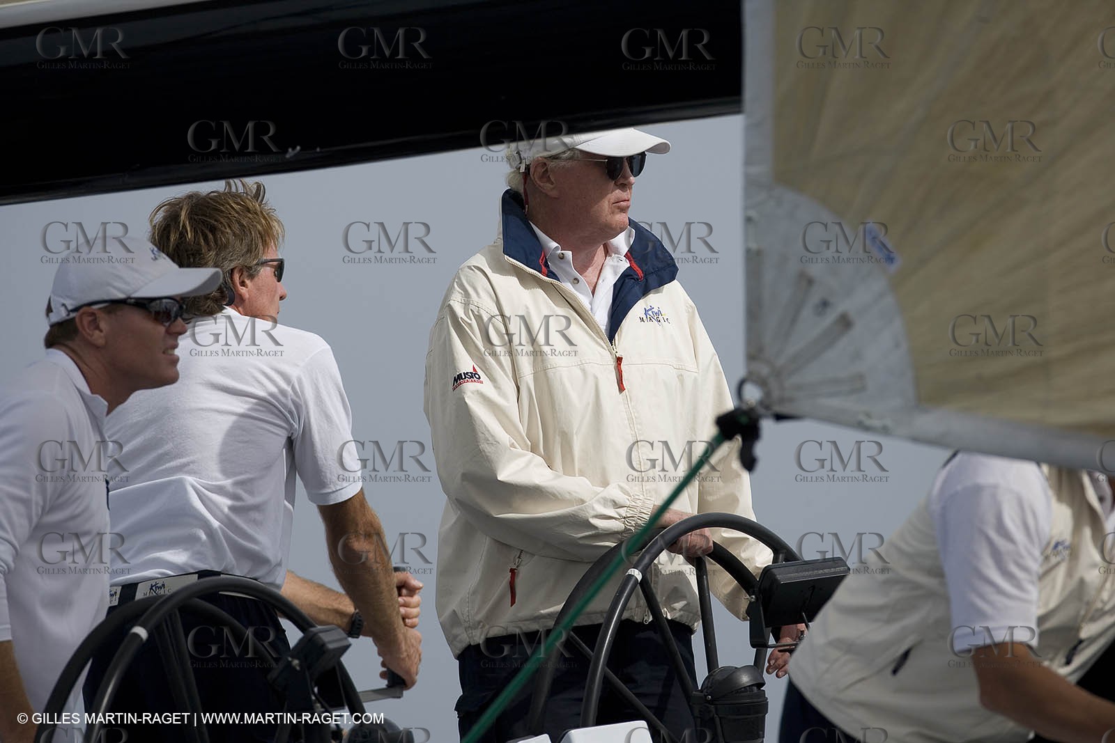 04 10 2007 - Saint Tropez (FRA, 83) - Voiles de Saint Tropez 2007 - Bill Koch steers Kiwi Magic