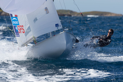 25 04 2016, Hyères (FRA,83), Jeux Olympiques Rio 2016, voile, 470, Sofian Bouvet   Jeremie Mion, SFS Voile