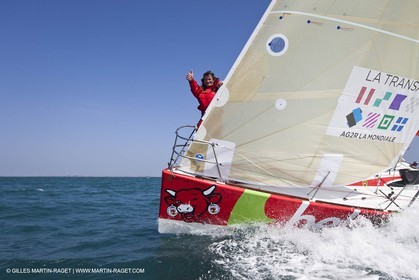 13 03 2010 - La Grande Motte   Port Camargue (FRA) - Groupe Bel - Entraînement Kito de Pavant   Sébastien Audigane en vue de la Transat AG2R 2010