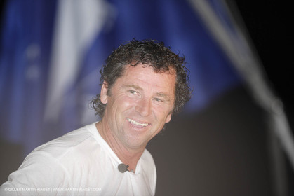 05 11 2006 - Pointe à Pitre Guadelupe (FRA) - Route du Rhum 2006 arrival - overall winner Lionel Lemonchois (Gitana 11)