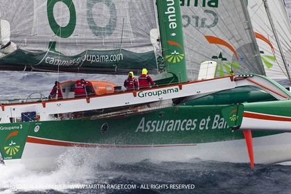 05 14 09 - Marseilles - Mediterranean Record - Groupama 3 - Franck Cammas - G Class - Start from Marseilles to Carthage (Tunisia)