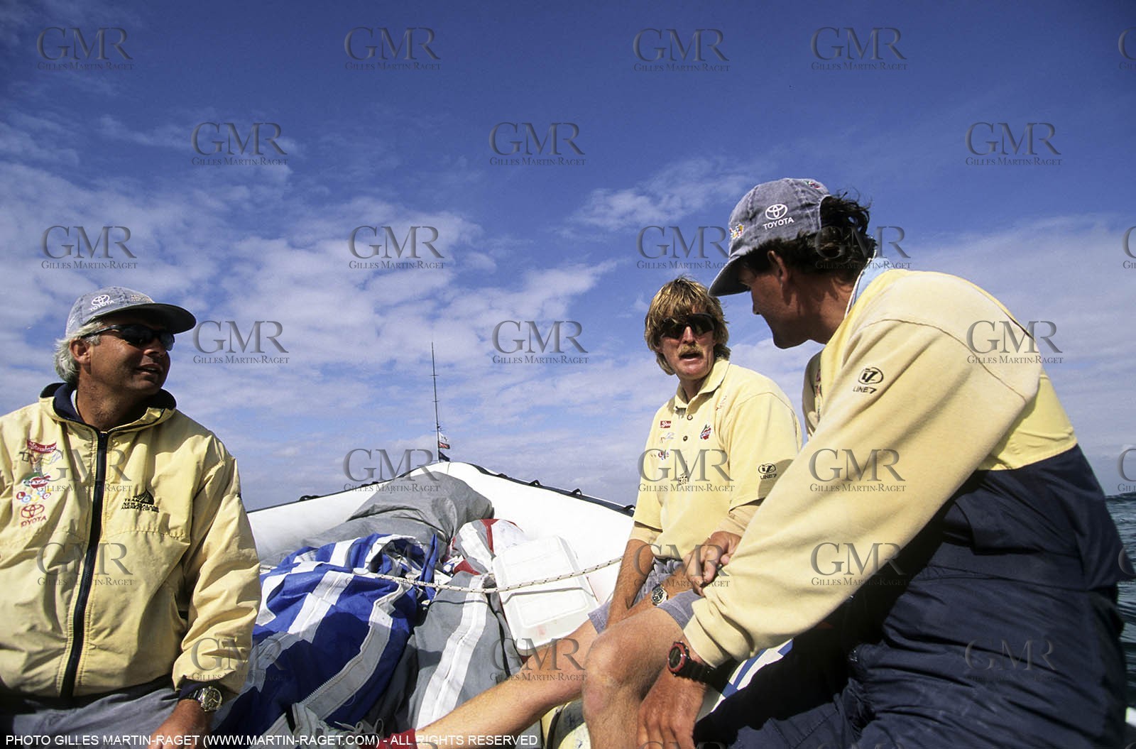 America's Cup, San Diego 1995 - Team NZ - Brad Butterworth, Peter Blake, Russell Coutts
