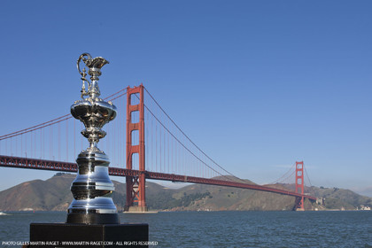 04 01 2011 - San Francisco (USA, CA) - 34th America's Cup - The America's Cup in San Francisco - Golden Gate Bridge