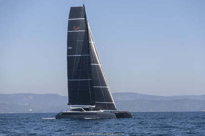 16 02 2019, Porquerolles (FRA,83), Gunboat 68 sail testing  3