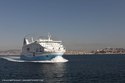 14 01 2012 - Marseille (FRA,13) - La Meridionale shipping company - the Piana off Marseille and the Calanques