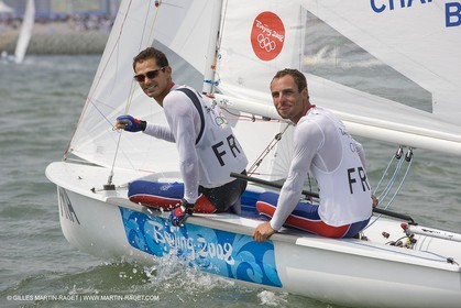 18 08 2008 - Qingdao (CHN) - 2008 Olympic games - Day 10 - Medal race 470 men, Charbnonnier Bausset bronze medal