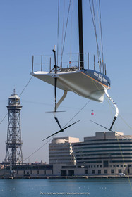 22 08 2023, Barcelona (ESP), 37th America's Cup, Orient Express Racing Team, AC 40 first training