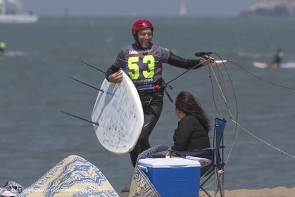 19 07 2013 - San Francisco (USA,CA) - 34th America's Cup - AC Open - Kite Surf contest at Crissie Field