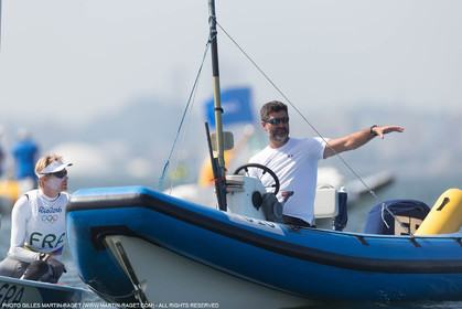 16 08 2016, Rio de Janeiro (BRA), 2016 Olympic Games, Sailing, Laser Medal Race, JB Bernaz, Pascal Rambeau