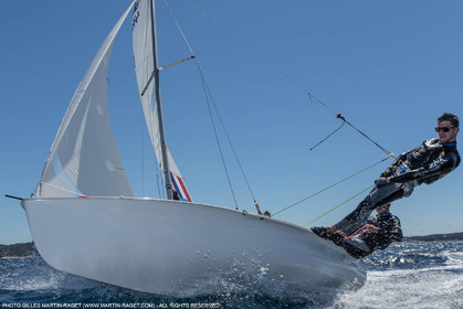 25 04 2016, Hyères (FRA,83), Jeux Olympiques Rio 2016, voile, 470, Sofian Bouvet   Jeremie Mion, SFS Voile