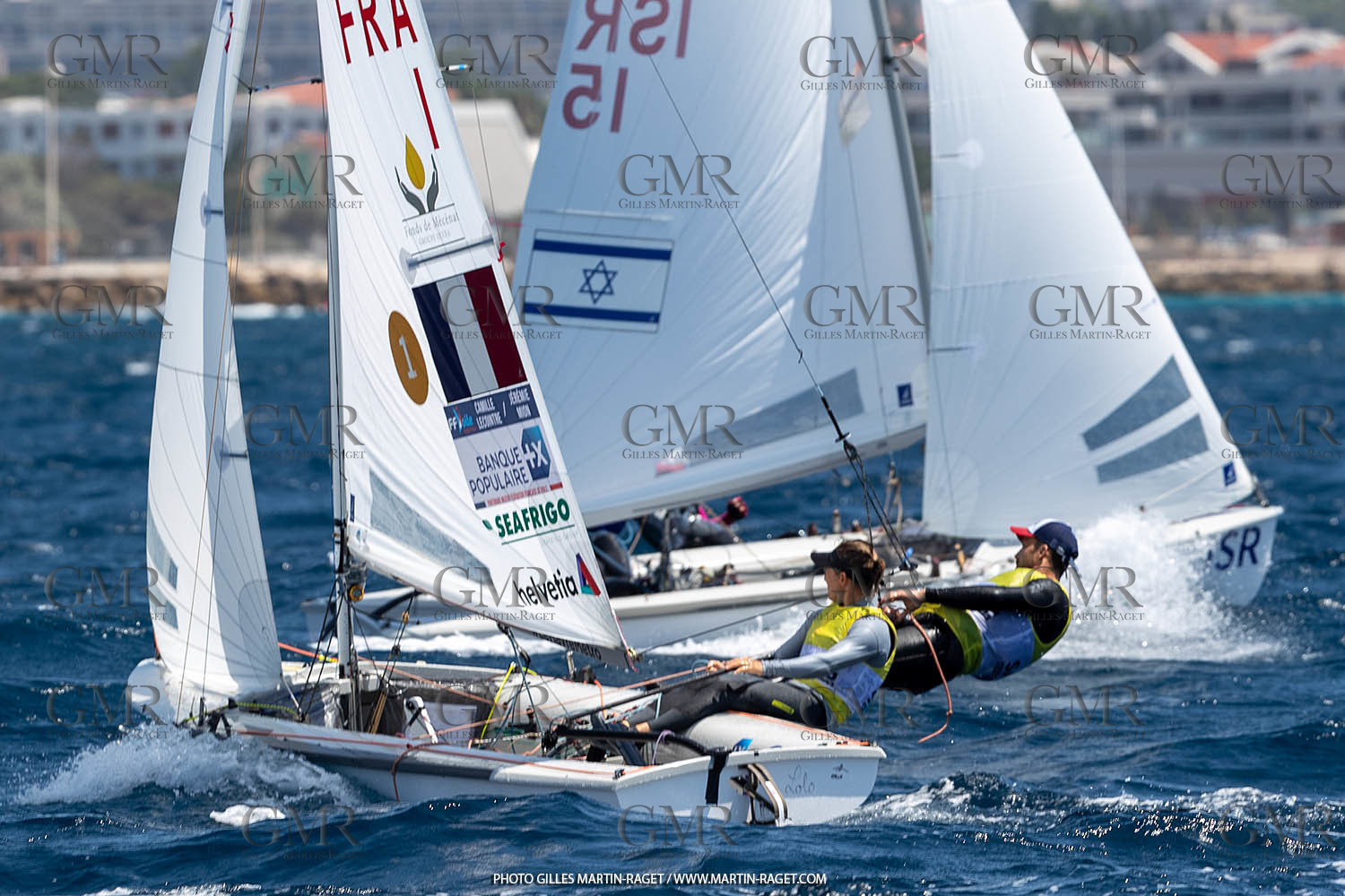 15 07 2023, Marseille (FRA), Paris 2024 Olympic Games Sailing Test Event, Day 6, 470 Medal Race