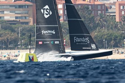 24 08 2024, Barcelona (ESP), Louis Vuitton 37th America's Cup, Louis Vuitton Prelilinary Regatta, Race Day 3