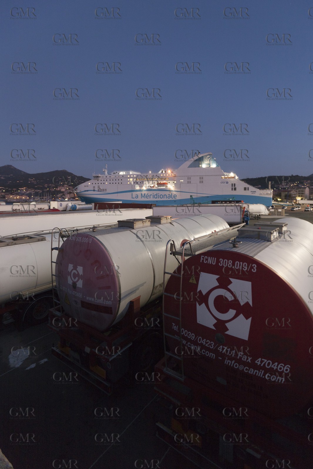 16 02 2012 - Propriano (FRA, Corse) -  La Méridionale shipping company- Piana at Propriano