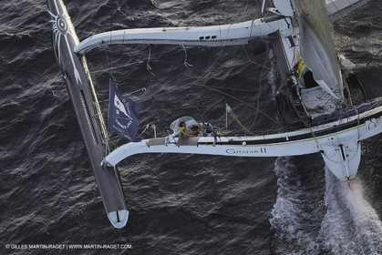 05 11 2006 - Pointe à Pitre Guadelupe (FRA) - Route du Rhum 2006 arrival - overall winner Lionel Lemonchois (Gitana 11)