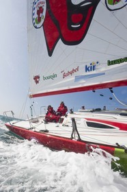 13 03 2010 - La Grande Motte   Port Camargue (FRA) - Groupe Bel - Entraînement Kito de Pavant   Sébastien Audigane en vue de la Transat AG2R 2010