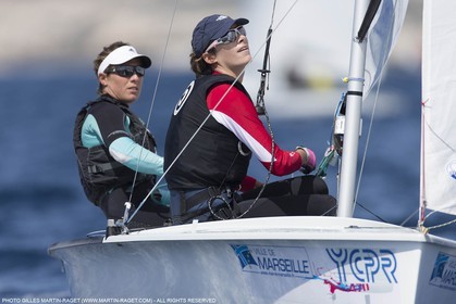 10 04 2015, Marseille (FRA), Yachting Club de la Pointe Rouge - Coupe Internationale de Printemps des 470, Day 3