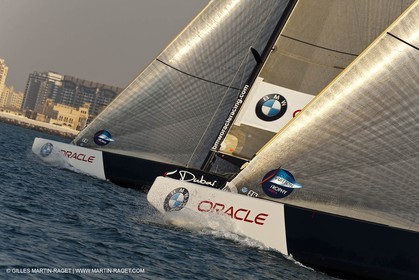 22 11 2010 - Dubai (UAE) - Dubai Louis Vuitton Trophy - Round 2 -  BMW ORACLE Racing Vs Emirates Team New Zealand