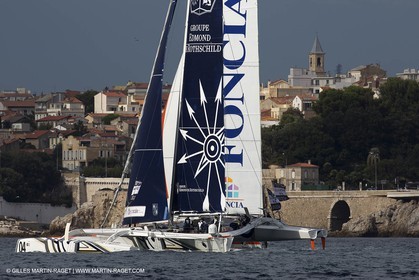 29 09 2012 - Marseille (FRA,13) - Alpari World Match Race Tour - Match Race France 2012 - Day 5 - Final Ian Williams (GBR) Vs William Tiller (NZL)