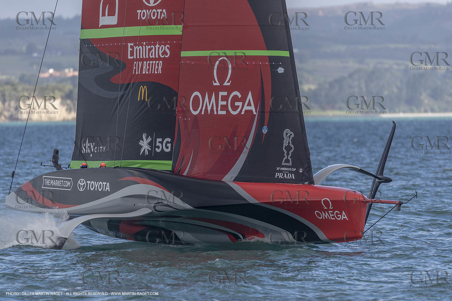 10 12 2020 - Auckland (NZL) - 36th America's Cup - Practice Sessions - Day 2 - Emirates Team New Zealand
