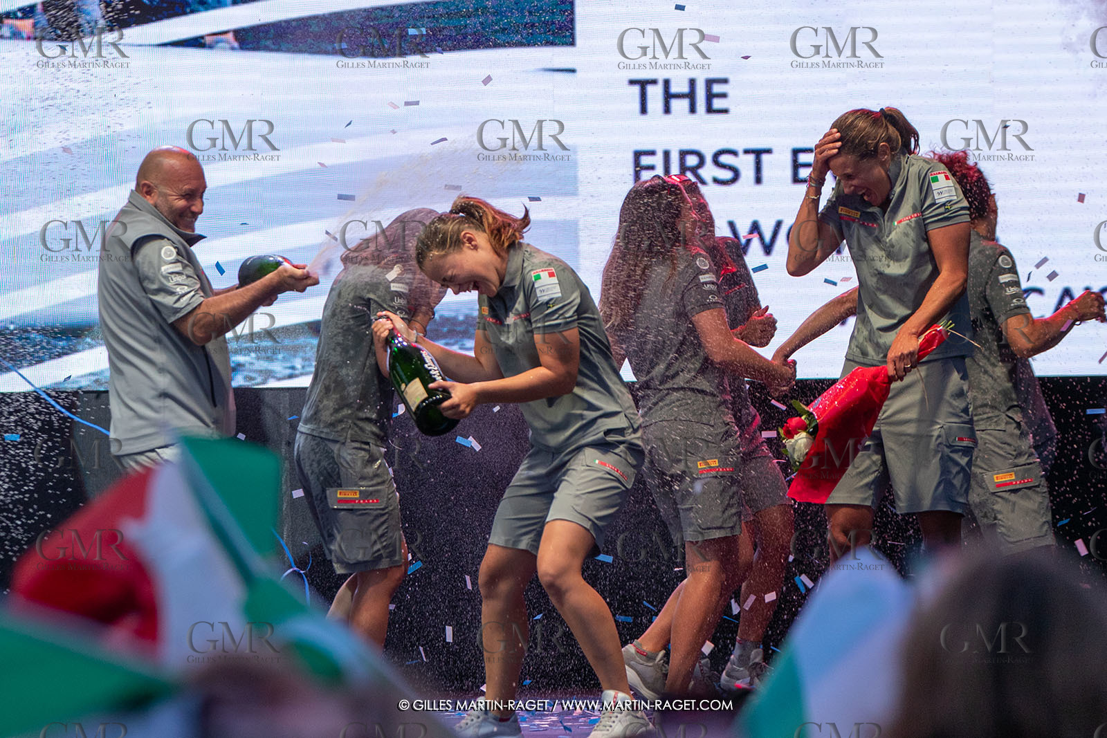 13 10 2024, Barcelona (ESP), Louis Vuitton 37th America's Cup, Final Match, Race Day 2, Puig Women America's Cup Prizegving