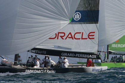 8 05 2007-Valencia (Spain)- 32nd America's Cup - Louis Vuitton Cup - RR2 - Day 10 - BMW ORACLE Racing