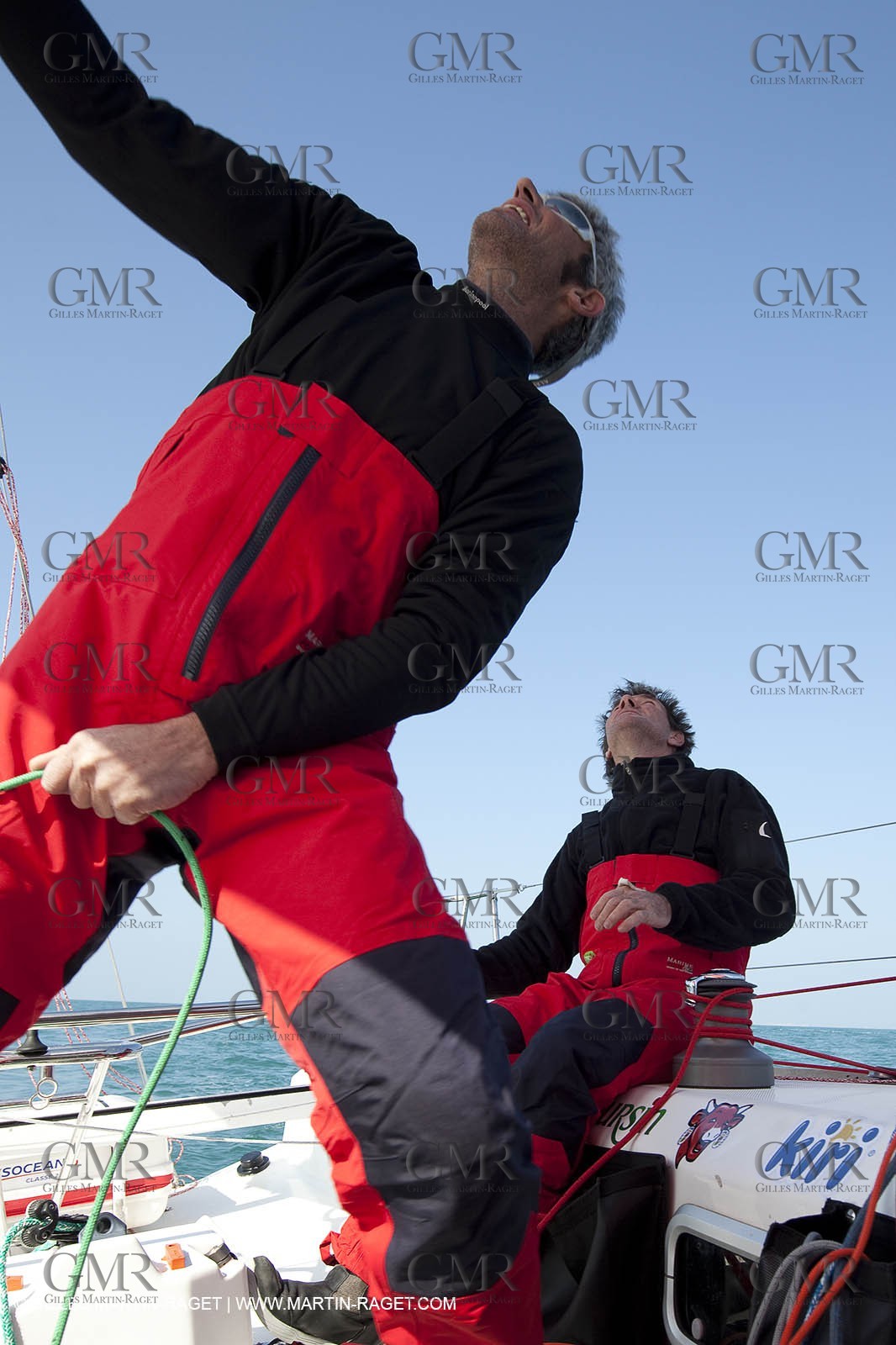 13 03 2010 -  La Grande Motte   Port Camargue (FRA) - Groupe Bel - Kito de Pavant   Sebastien Audigane training for Transat AG2R