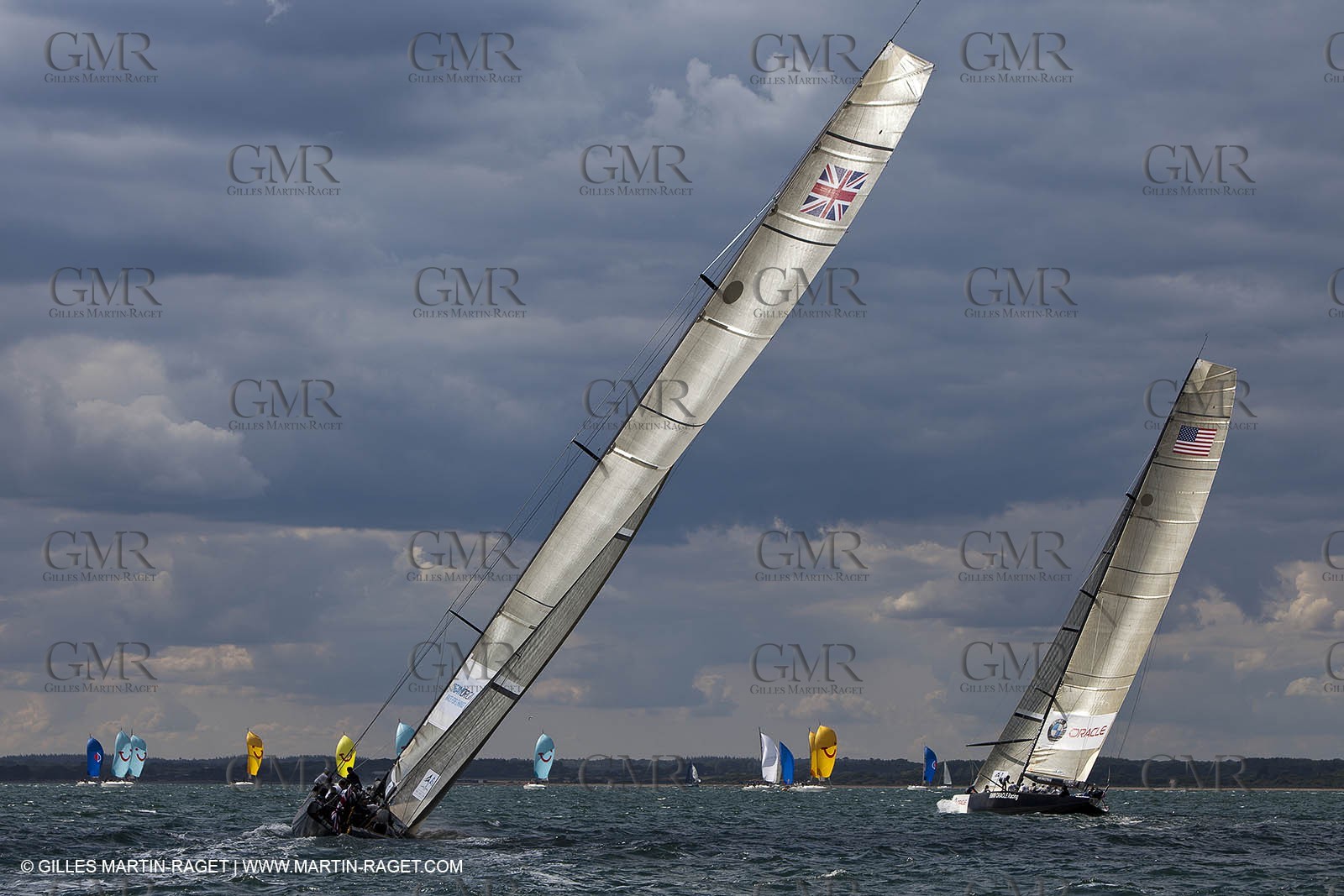 02 08 2010 - Cowes (UK, IOW) 1851 Cup -  BMW ORACLE Racing - Training Day.