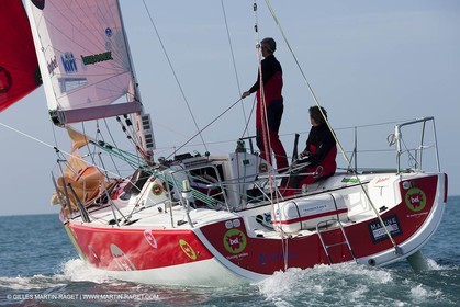 13 03 2010 - La Grande Motte   Port Camargue (FRA) - Groupe Bel - Entraînement Kito de Pavant   Sébastien Audigane en vue de la Transat AG2R 2010