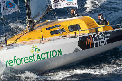27 08 2021, Marseille (FRA), Transat Jacques Vabre 2021, Class 40, HBF-Reforest'Action (Kito de Pavant, Gwen Gbick)