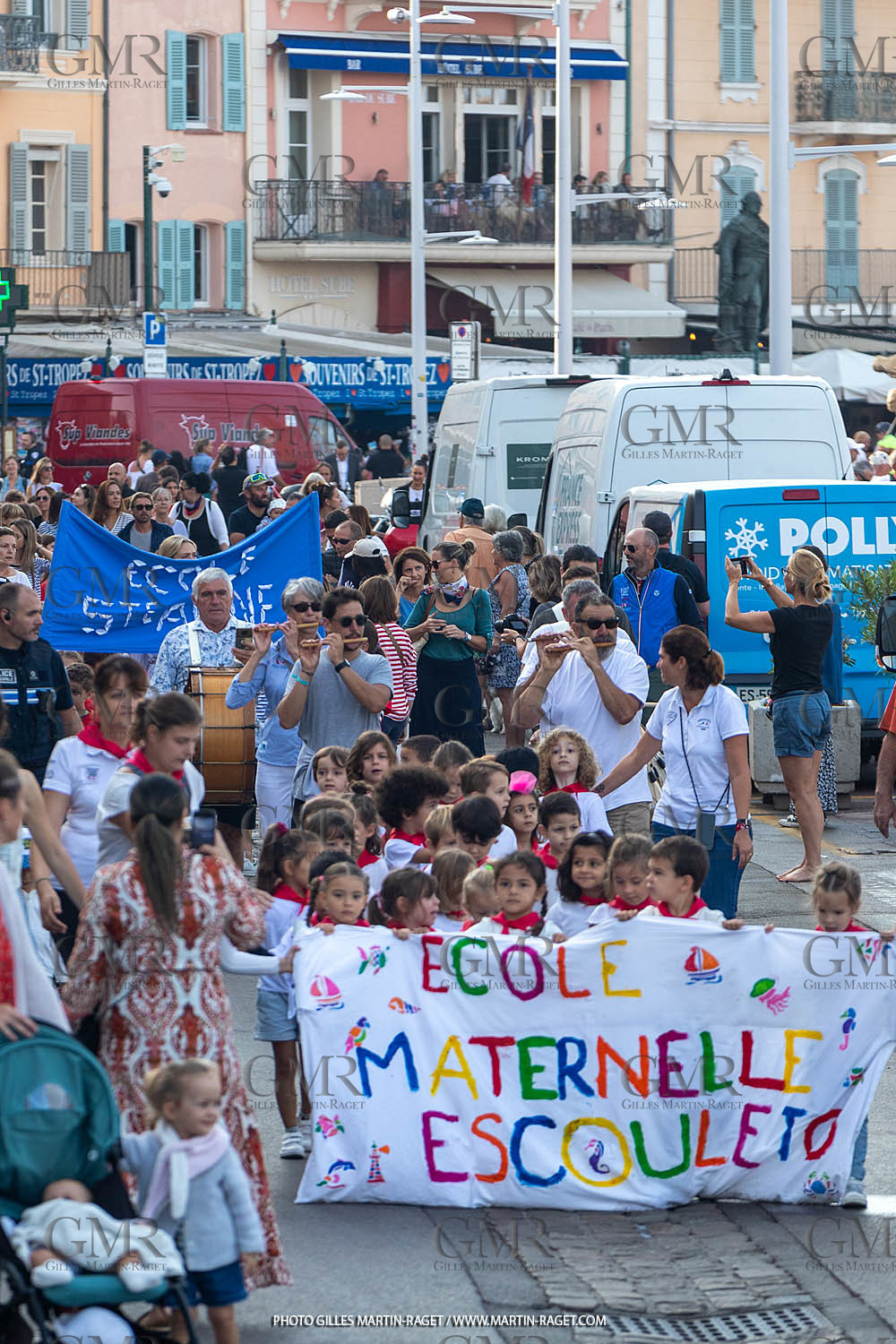 05 10 2023, Saint-Tropez (FRA,83), Les Voiles de Saint-Tropez 2023, Race Day 5, Défilé des minots de St Tropez