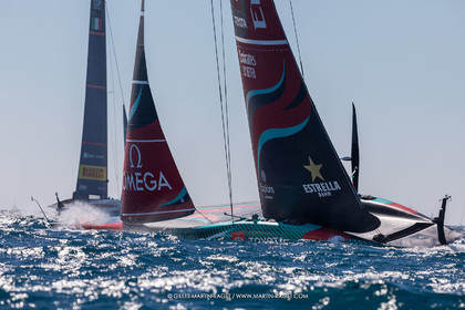 26 09 2024, Barcelona (ESP), 37th America's Cup, Louis Vuitton Cup Final, Race Day 1