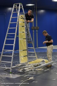 24 04 2009) - Milano (ITA) - 33rd America's Cup - BMW ORACLE Racing - Model testing at Milano Polythecnic school wind Tunnel