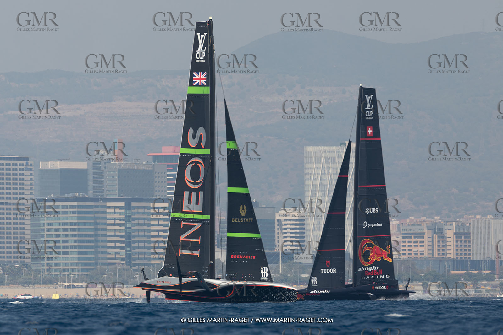 24 08 2024, Barcelona (ESP), Louis Vuitton 37th America's Cup, Louis Vuitton Prelilinary Regatta, Race Day 3