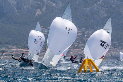15 07 2023, Marseille (FRA), Paris 2024 Olympic Games Sailing Test Event, Day 6, 470 Medal Race