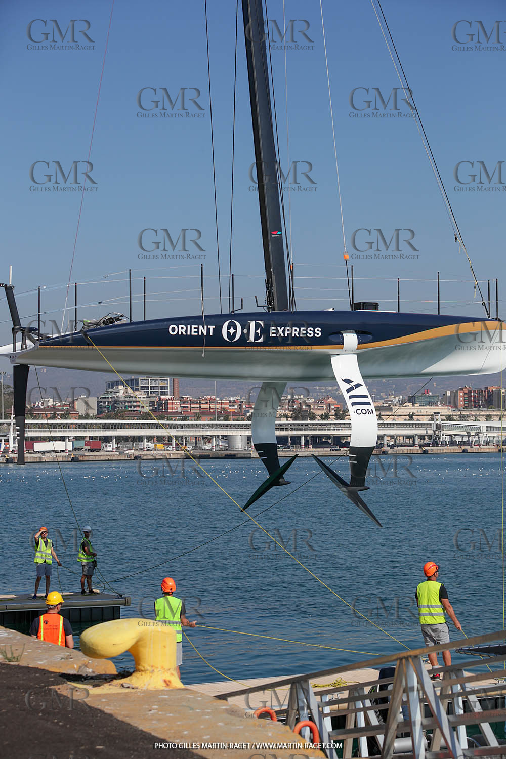 22 08 2023, Barcelona (ESP), 37th America's Cup, Orient Express Racing Team, AC 40 first training