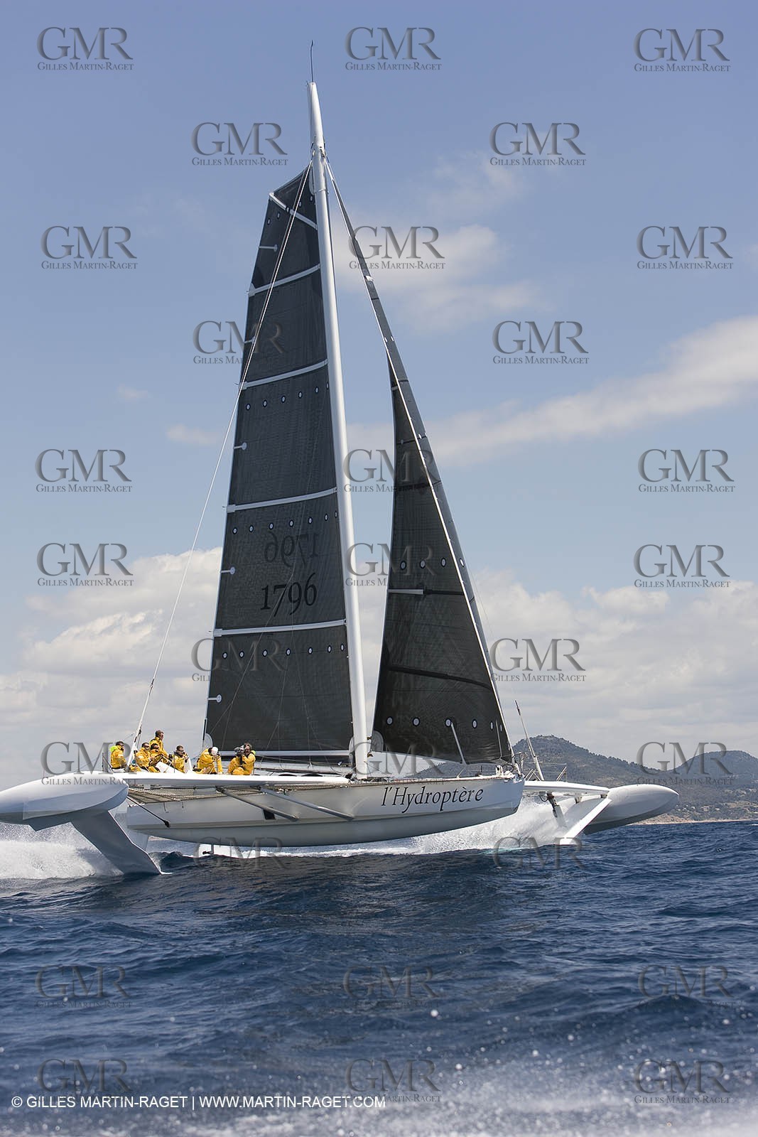 14 06 2008 - Toulon-Hyères (FRA,83) - 50 knots record attempt trials by l'Hydroptère