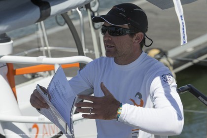 Volvo Ocean Race 2014-2015 - Team Alvimedica trainings - Boat preparation - Lisbon (POR) - 25 04 2014