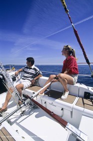 Voile, croisière, personnages, couples